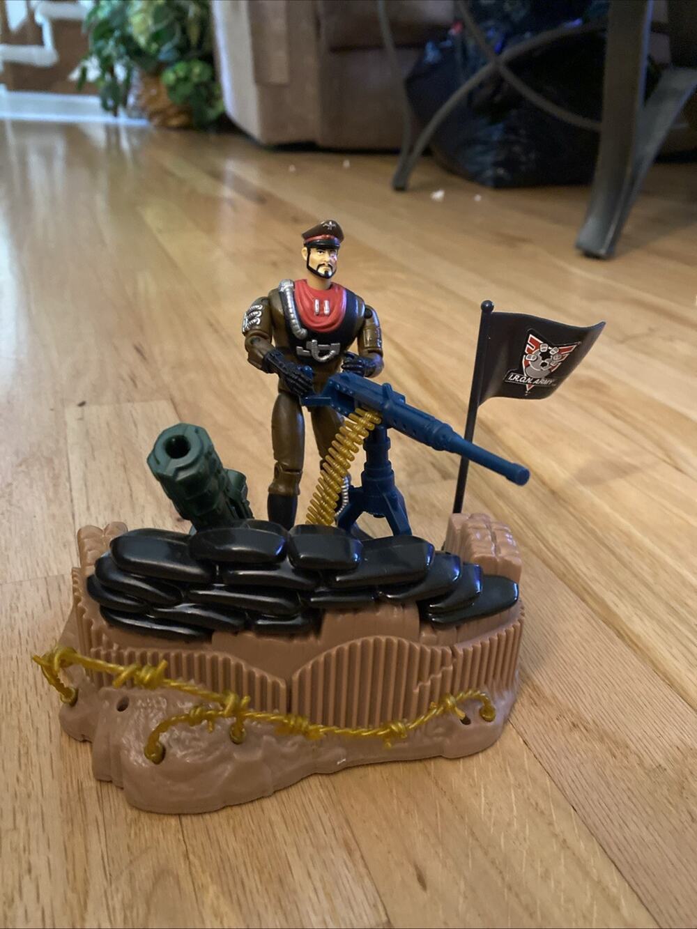 1994 GI Joe Sgt Savage Enemy Battle Bunker Cyborg General Blitz near complete